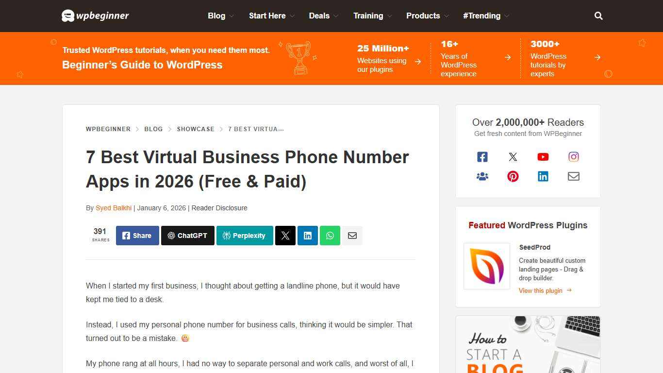 7 Best Virtual Business Phone Number Apps in 2026 (w/ Free Options)