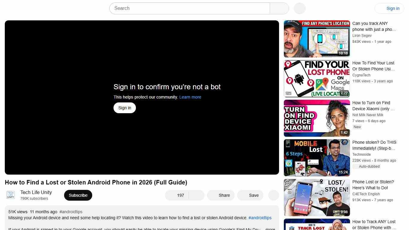 How to Find a Lost or Stolen Android Phone in 2026 (Full Guide) - YouTube